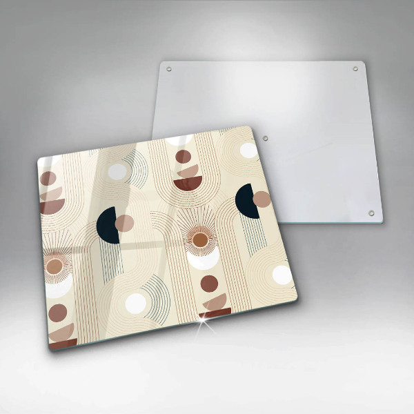 Skärbräda av glas Geometri boho former