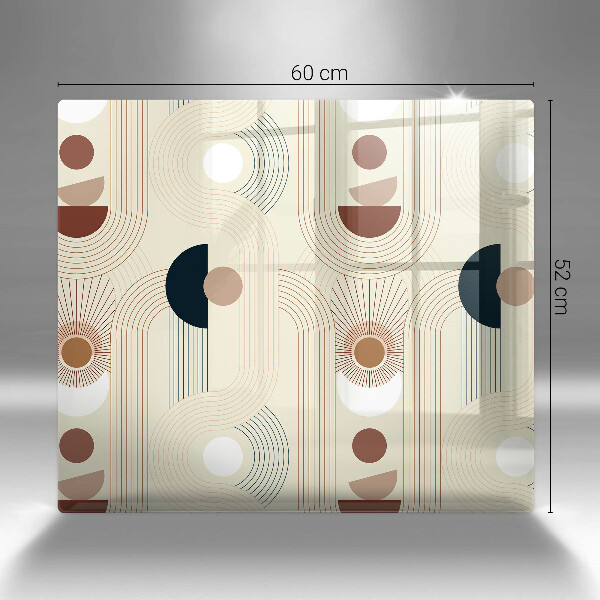 Skärbräda av glas Geometri boho former