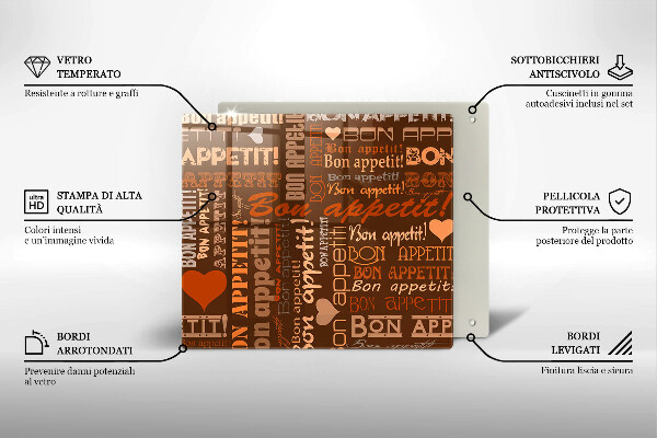 Skärbräda av glas Undertexter God aptit