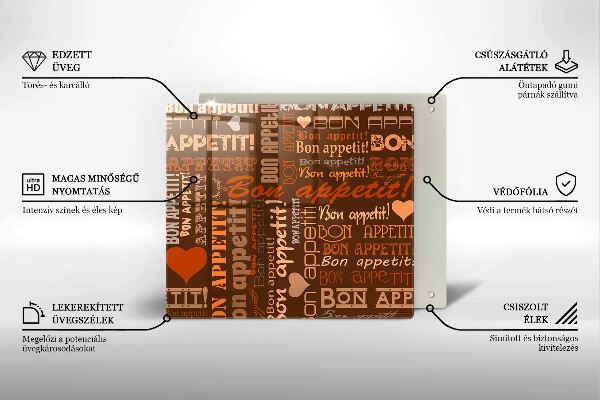 Skärbräda av glas Undertexter God aptit