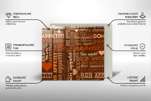 Skärbräda av glas Undertexter God aptit