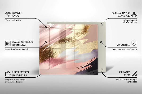 Skärbräda av glas Pastellfläckar