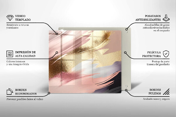 Skärbräda av glas Pastellfläckar