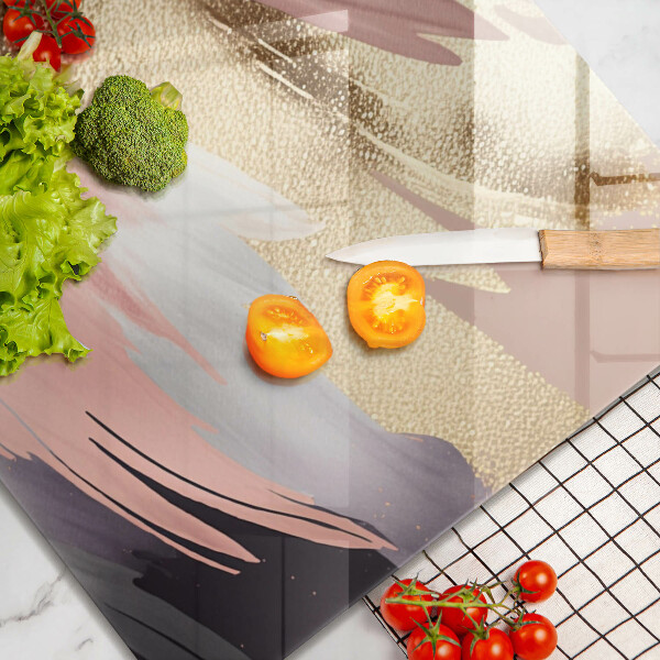 Skärbräda av glas Pastellfläckar