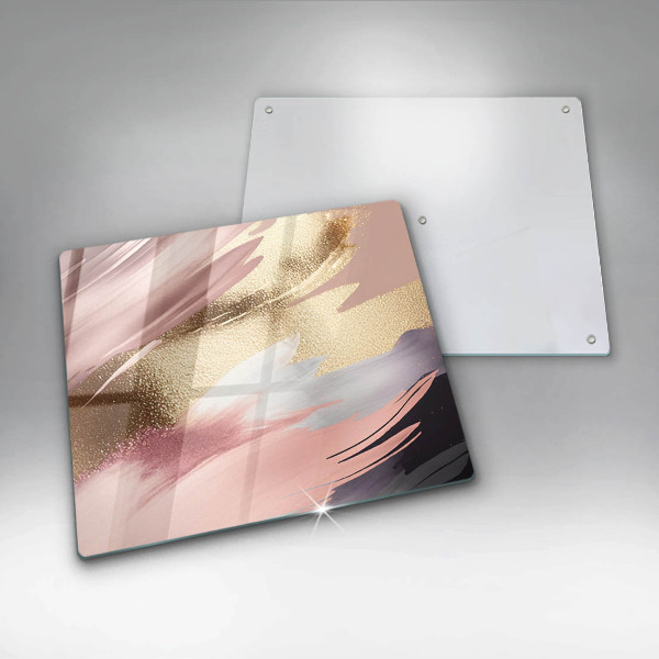 Skärbräda av glas Pastellfläckar