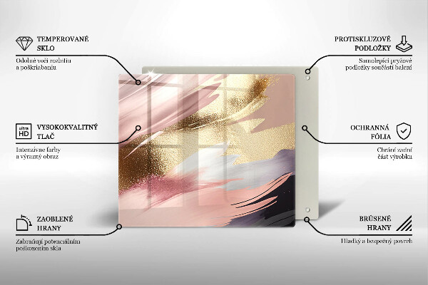 Skärbräda av glas Pastellfläckar