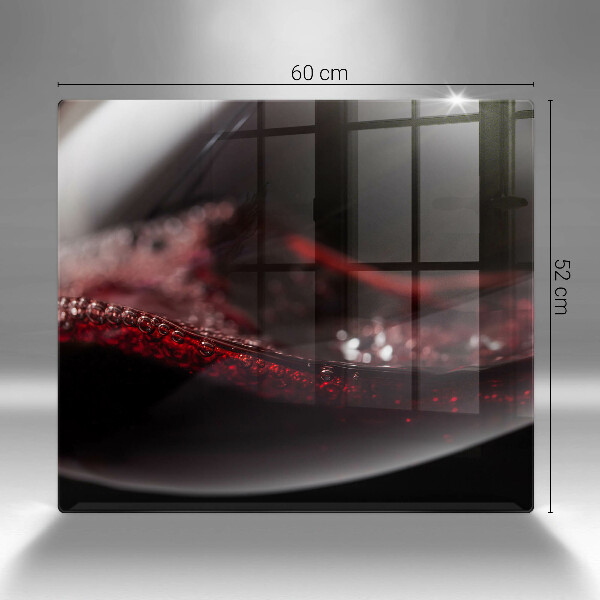 Skärbräda av glas Czerwone wino kieliszek