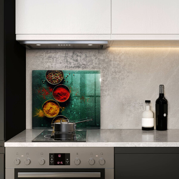 Skärbräda av glas Orientalne przyprawy