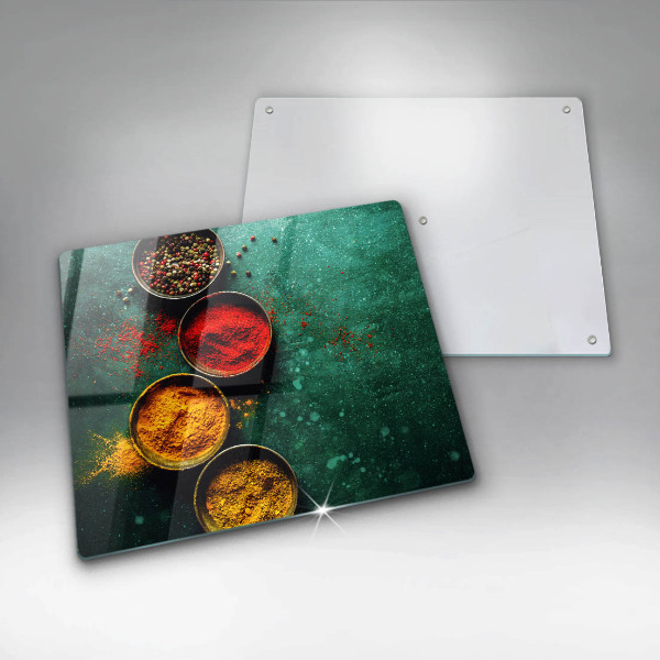 Skärbräda av glas Orientalne przyprawy