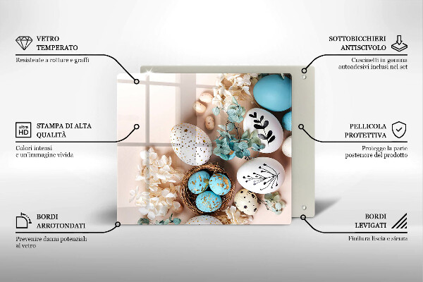 Skärbräda av glas Ozdoby wielkanocne