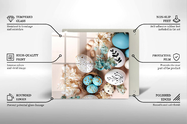 Skärbräda av glas Ozdoby wielkanocne