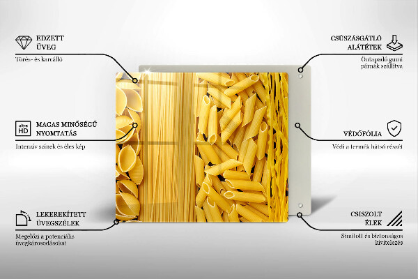 Skärbräda av glas Makaron