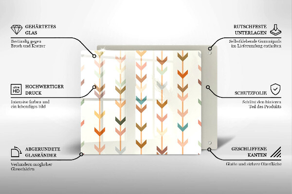 Skärbräda av glas Elementy geometryczne