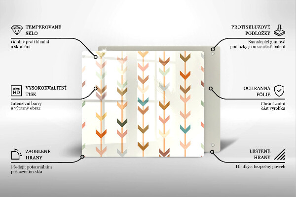 Skärbräda av glas Elementy geometryczne