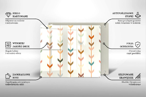 Skärbräda av glas Elementy geometryczne