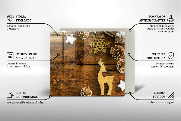 Skärbräda av glas Ozdoby świąteczne