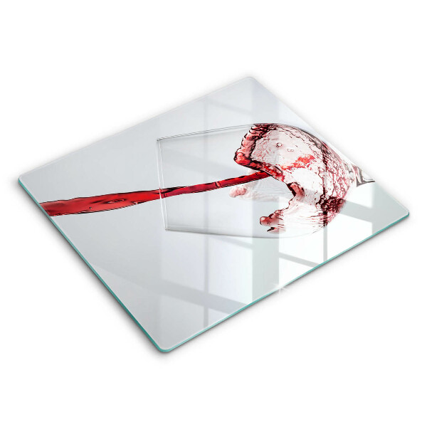 Skärbräda av glas Czerwone wino