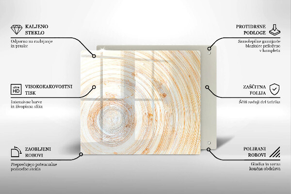 Skärbräda av glas Tekstura drewna