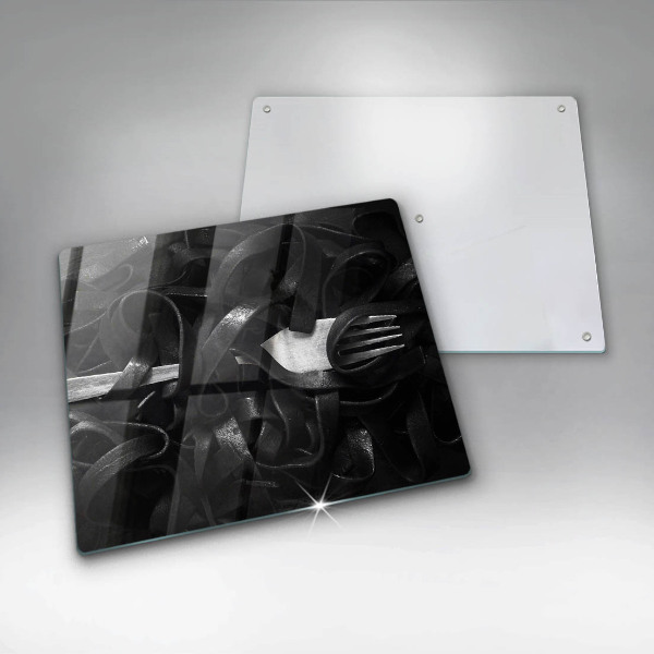 Skärbräda av glas Czarny makaron Tagliatelle