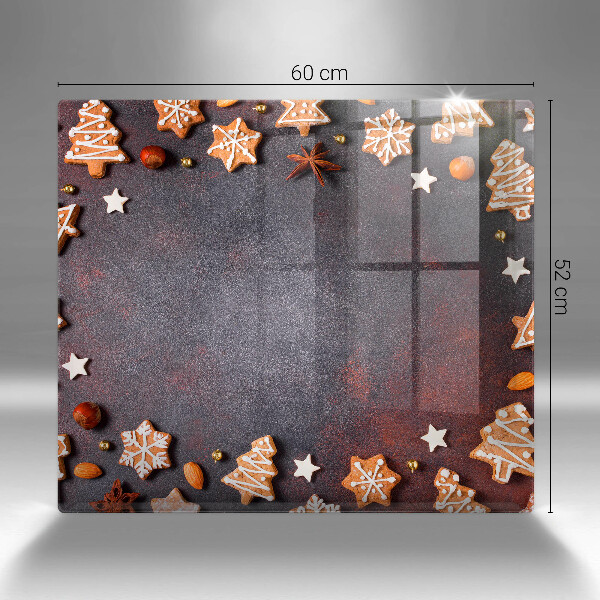 Skärbräda av glas Pierniczki świąteczne