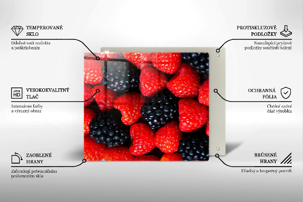 Skärbräda av glas Maliny i jeżyny