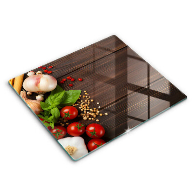Skärbräda av glas Warzywa na stole