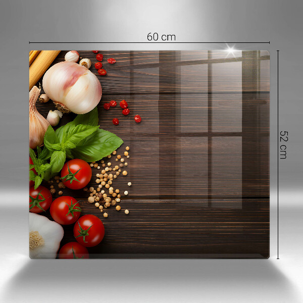 Skärbräda av glas Warzywa na stole