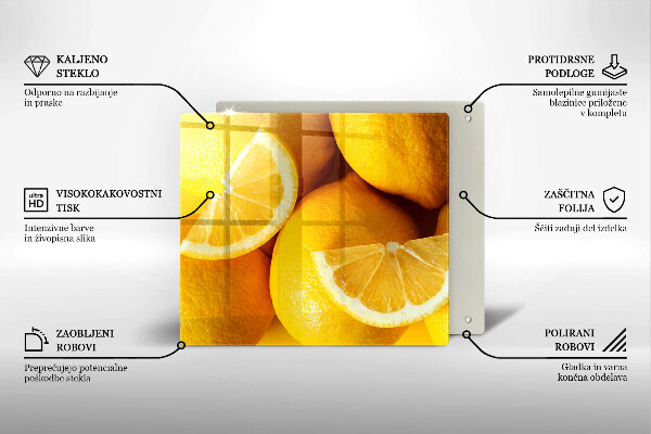 Skärbräda av glas Soczyste cytryny