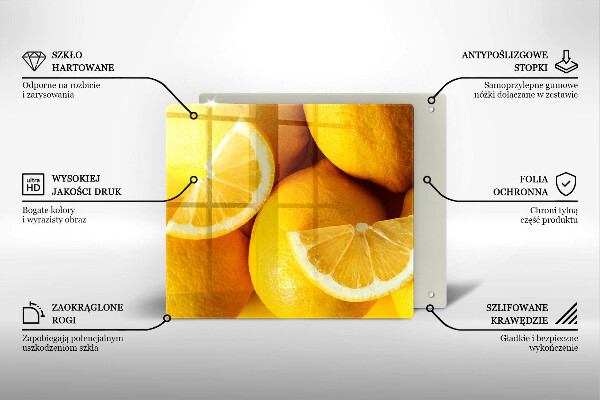 Skärbräda av glas Soczyste cytryny