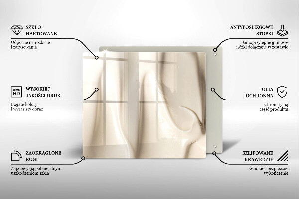 Skärbräda av glas Kremowe lody
