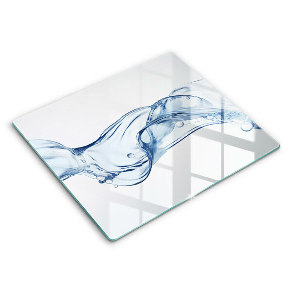 Skärbräda av glas Krystaliczna woda