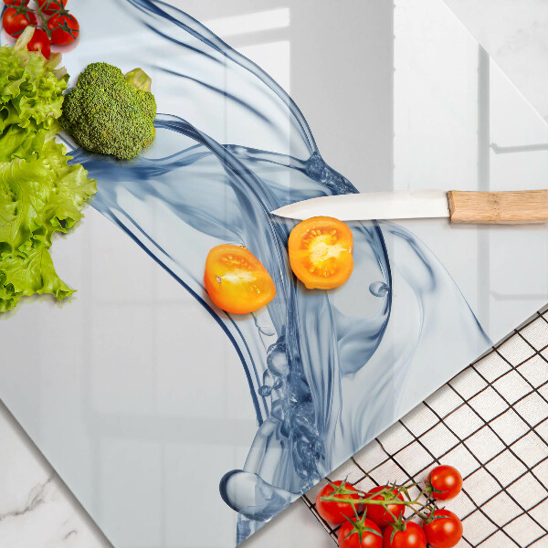 Skärbräda av glas Krystaliczna woda