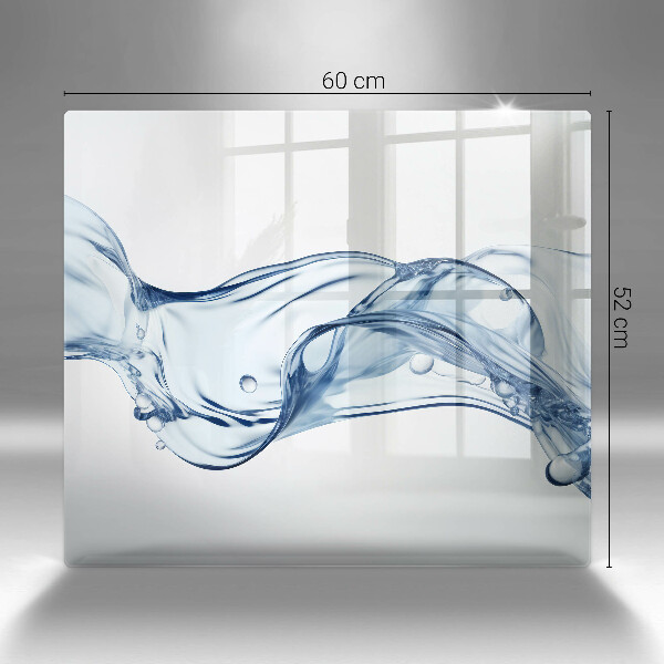 Skärbräda av glas Krystaliczna woda