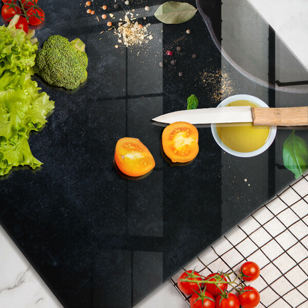 Skärbräda av glas Miseczki z przyprawami