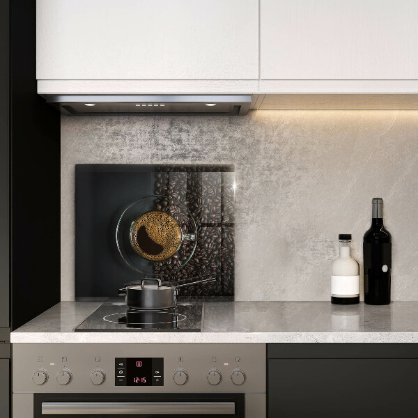 Skärbräda av glas Kaffe och bönor