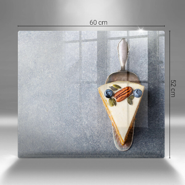 Skärbräda av glas En bit tårta