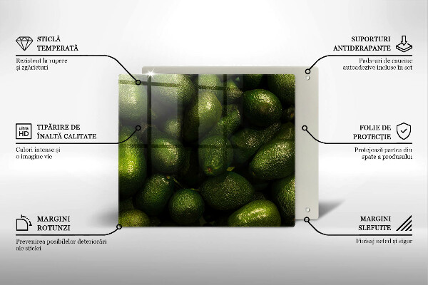 Skärbräda av glas Avokado frukt