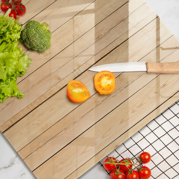 Skärbräda av glas Ömtåliga träskivor