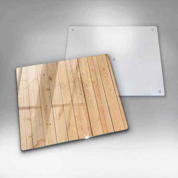 Skärbräda av glas Ömtåliga träskivor