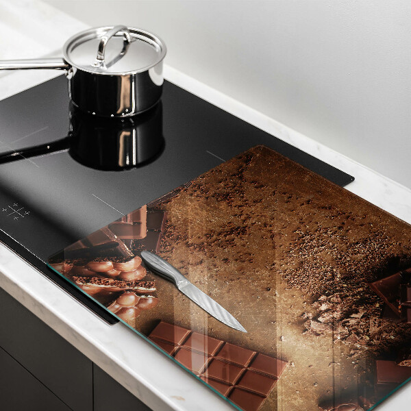 Skärbräda av glas Chokladgodis