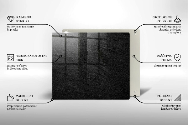 Skärbräda av glas rock textur