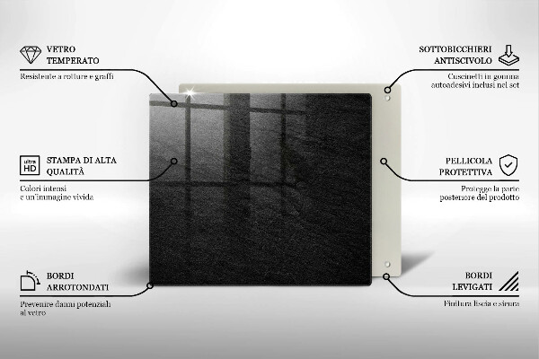 Skärbräda av glas rock textur