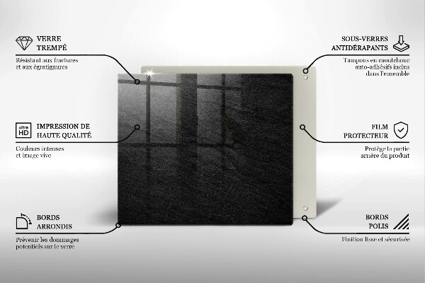 Skärbräda av glas rock textur