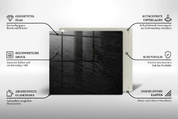 Skärbräda av glas rock textur