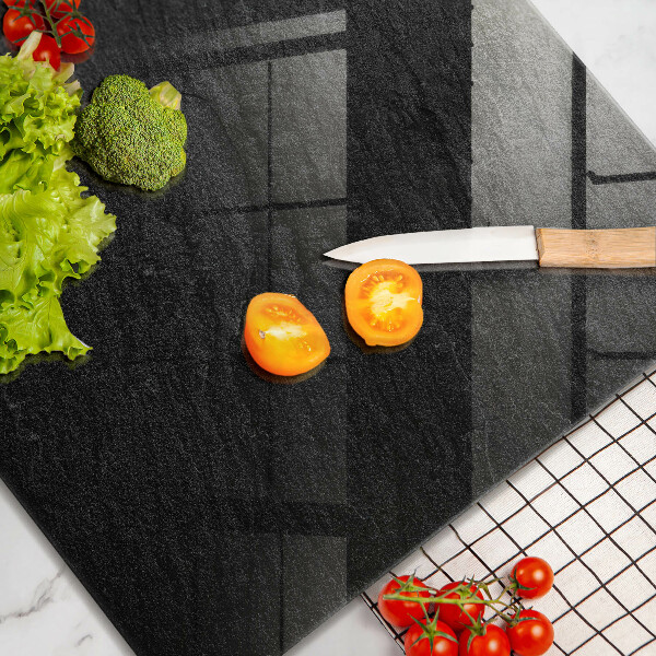 Skärbräda av glas rock textur