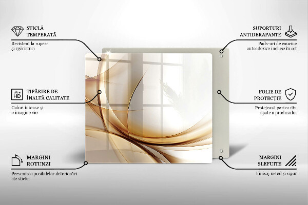 Skärbräda av glas Abstraktionsformer