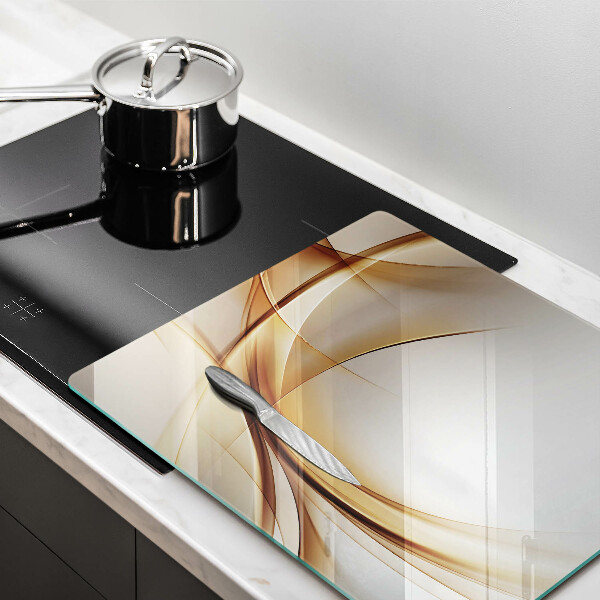 Skärbräda av glas Abstraktionsformer