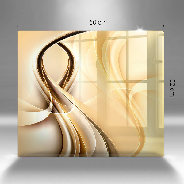 Skärbräda av glas Abstrakt rök