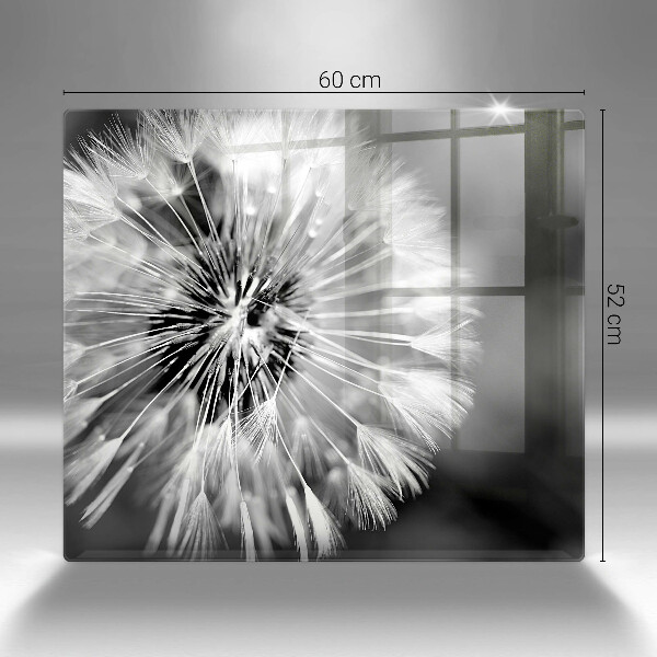 Skärbräda av glas Delikat maskros