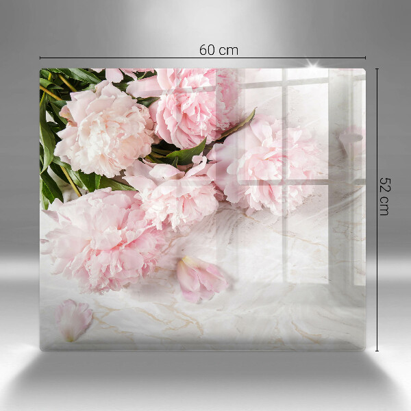 Skärbräda av glas Fina rosenblommor